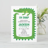 Alligator Party Invitation 招待状 (スタンド正面)