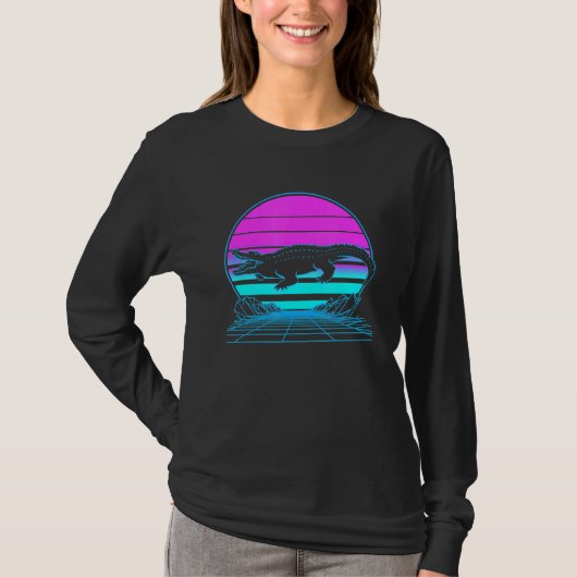 Alligator Pastel Goth Vaporwave Tシャツ (正面)