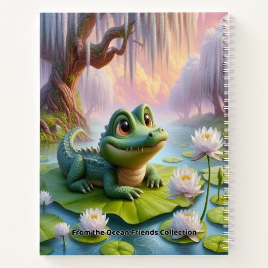 Alligator’s Notebook/Cute School Notebook for Kids ノートブック (裏面)