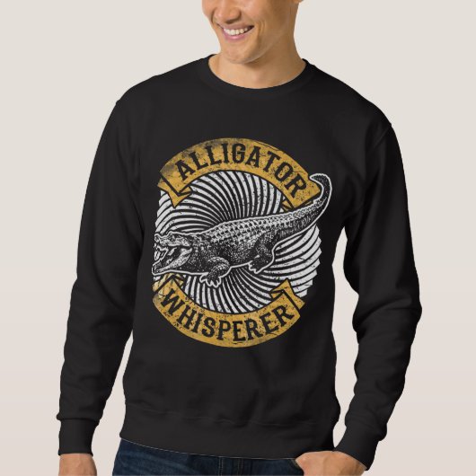 Alligator Whisperer Gator Crocodile スウェットシャツ (正面)