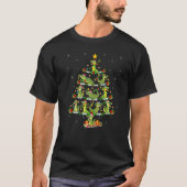 Alligator  Xmas Lights Alligator Christmas Tree Tシャツ (正面)