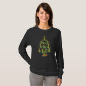 Alligator Xmas Lights Alligator Christmas Tree Tシャツ (正面フル)