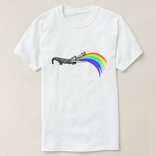 ALLIGAYTORの陽気なわに虹の吐物 Tシャツ