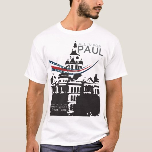 allinforpaul.comのドームのロゴ tシャツ (正面)