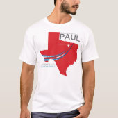 allinforpaul.comテキサス州のロゴ tシャツ (正面)