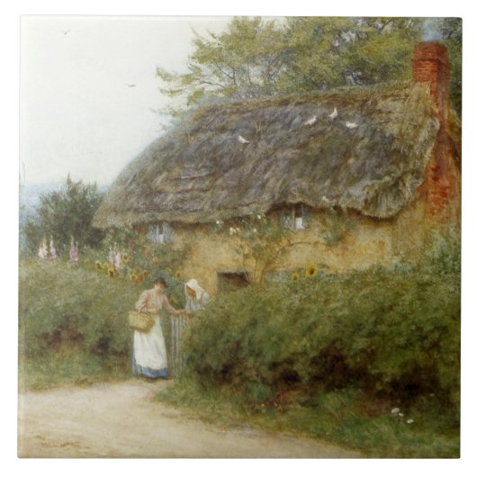 Allingham AコテージとヒマワリPeaslake タイル (正面)