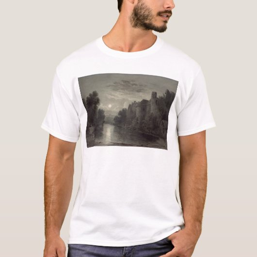 Allingtonの城、メードストーンの近くで、ケント; 月光 tシャツ (正面)