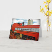 Allis Chalmersのトラクター カード (黄色い花)