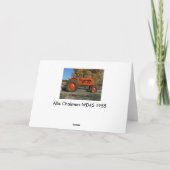 Allis Chalmers WD45の1955年のトラクターの挨拶状 カード (裏面)