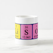 Allison定期的なテーブル名mug コーヒーマグカップ (中央)