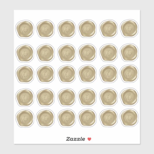 Allison1黄色の金ゴールドワックスシフェイクステッカー シール (シート)