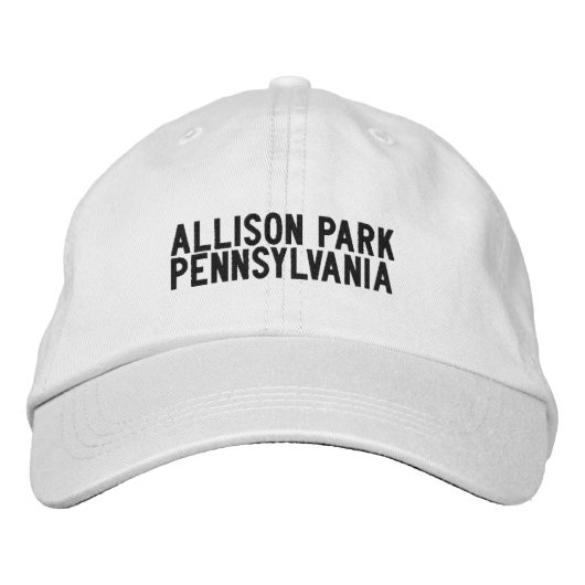 ALLISON PARK Pennsylvania Hat 刺繍入りキャップ (正面)