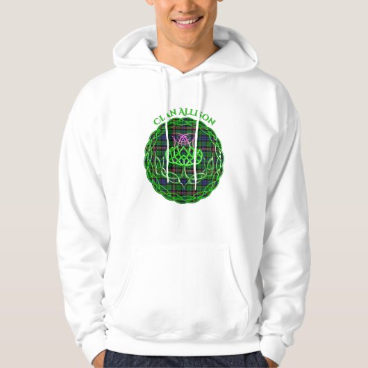 Allison Scottish Tartan Celtic Thistle パーカ (正面)