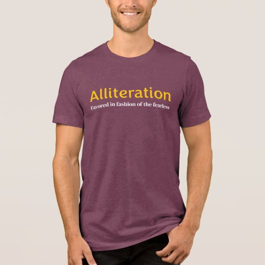 Alliteration  トライブレンドＴシャツ (正面)