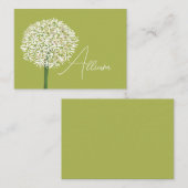  Allium Flower Botanical Art | Elegant Flora ノートカード (正面/裏面)