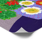 Allium, Geranium, Poppy, Primrose and Daisy Poster ポスター (角)