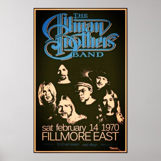 Allman Brothersバンドコンサートのポスター ポスター (正面)