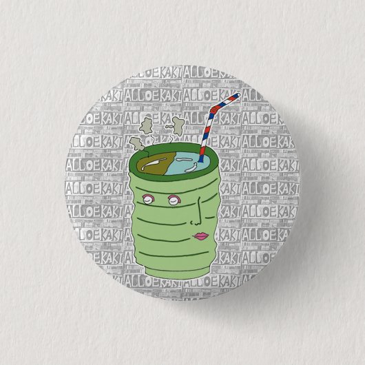 ALLOEKAKI 缶バッジ (正面)