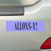 Allons-y! バンパーステッカー (車上)