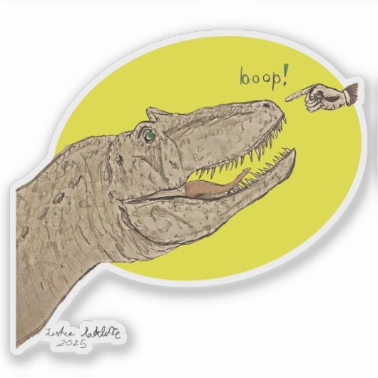 Allosaurus Boop Sticker シール (正面)