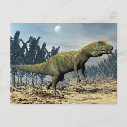 Allosaurus dinosaur - 3D render ポストカード (正面)