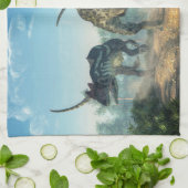 Allosauruses キッチンタオル (折り畳み)