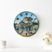 Allosauruses ラージ壁時計 (ホーム)