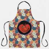 allover flower design エプロン (正面)