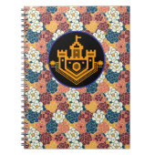 allover flower design ノートブック (正面)