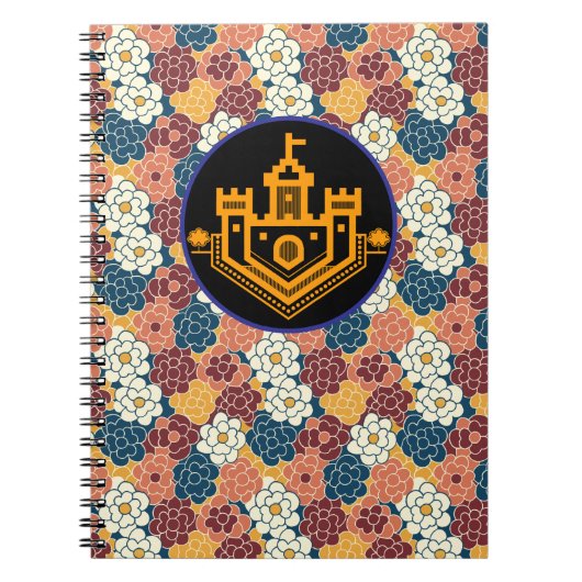 allover flower design ノートブック (正面)