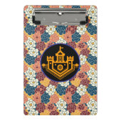allover flower design ミニクリップボード (正面)