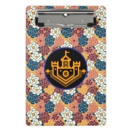 allover flower design ミニクリップボード