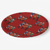 Allover Nutcrackers、赤紙パーティープレート ペーパープレート (アングル)