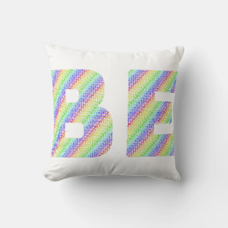 Allow Yourself To Be Rainbow Throw Pillow クッション
