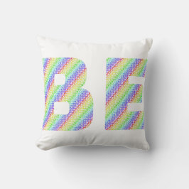 Allow Yourself To Be Rainbow Throw Pillow クッション