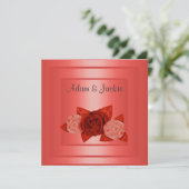 ALLREDエレガントバラ結婚式招待状 招待状 (スタンド正面)