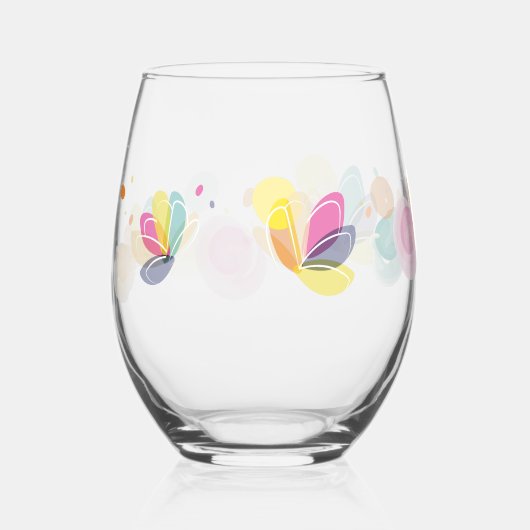 Allround Glas ステムなしワイングラス (正面)