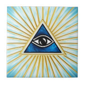 Allsehendes Auge Gottes, Pyramide, Freimaurer タイル (正面)