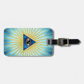 Allsehendes Auge Gottes, Pyramide, Freimaurer ラゲッジタグ (正面横)