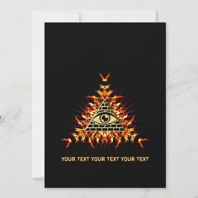 Allsehendes Auge Gottes, Pyramide, Vorsehung (正面)