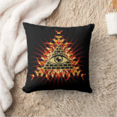 Allsehendes Auge Gottes, Pyramide, Vorsehung クッション (ブランケット)