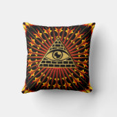 Allsehendes Auge Gottes, Pyramide, Vorsehung クッション (裏面)