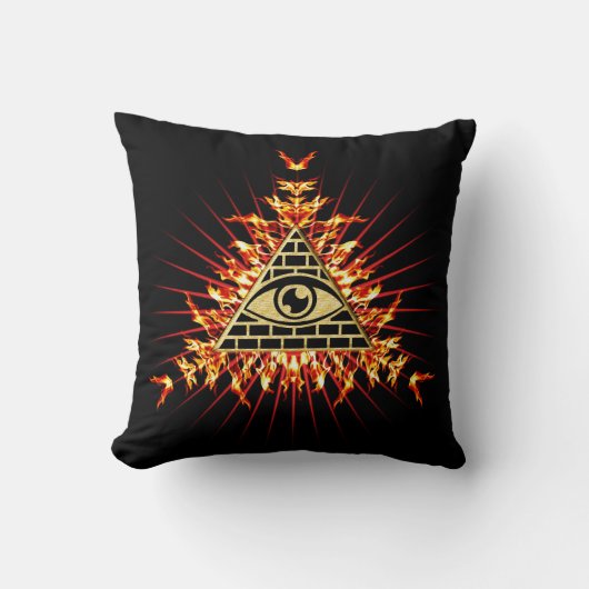 Allsehendes Auge Gottes, Pyramide, Vorsehung クッション (正面)
