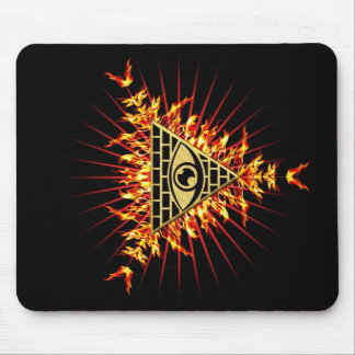 Allsehendes Auge Gottes, Pyramide, Vorsehung マウスパッド