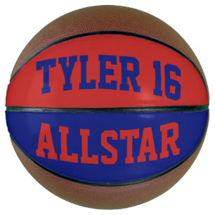 Allstarの深紅色および青 バスケットボール