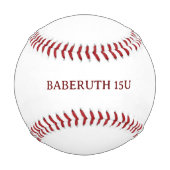 ALLSTAR Baseball Personalized Baseball Game Ball 野球ボール (裏面)