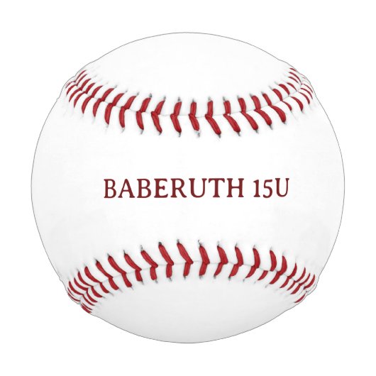 ALLSTAR Baseball Personalized Baseball Game Ball 野球ボール (裏面)