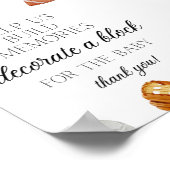 Allstar Sports Baby Showerサイン(5x7) ポスター (角)