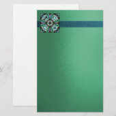 Allureエレガント Stactional-MVBデザイン1 便箋 (正面/裏面)