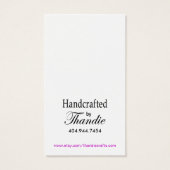 Allureギフトラベル名刺「手作り…」 (裏面)